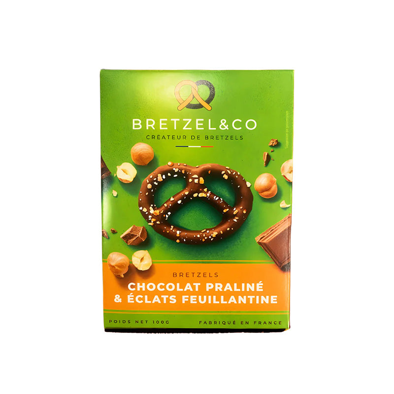 Bretzels chocolat praliné et feuillantine 100g Bretzel&Co