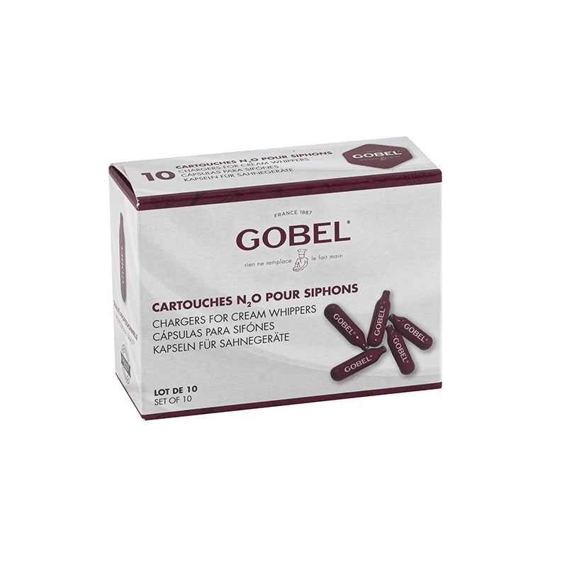 10 cartouches de gaz pour siphons Gobel