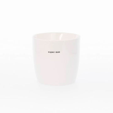 Mug Super mom blanc en porcelaine 300ml Sogne