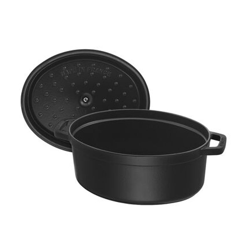 Cocotte en fonte ovale 31cm noire Staub