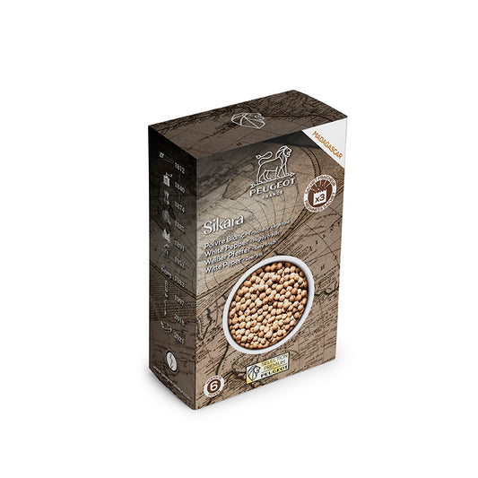3 sachets de poivre blanc Sikara de Madagascar 60g Peugeot
