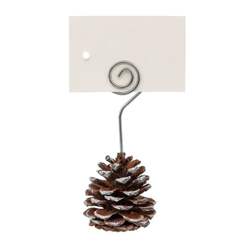 4 Cavaliers table pomme de pin neig