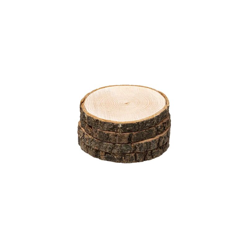 4 dessous de verre en Bois 10cm