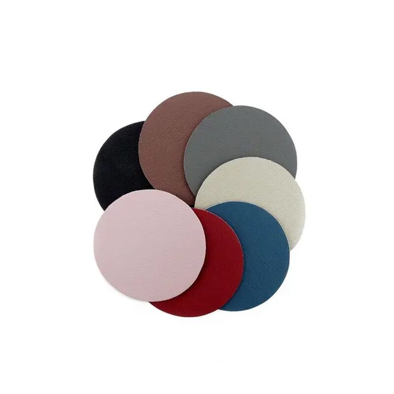 4 sous-verres simili cuir Sable