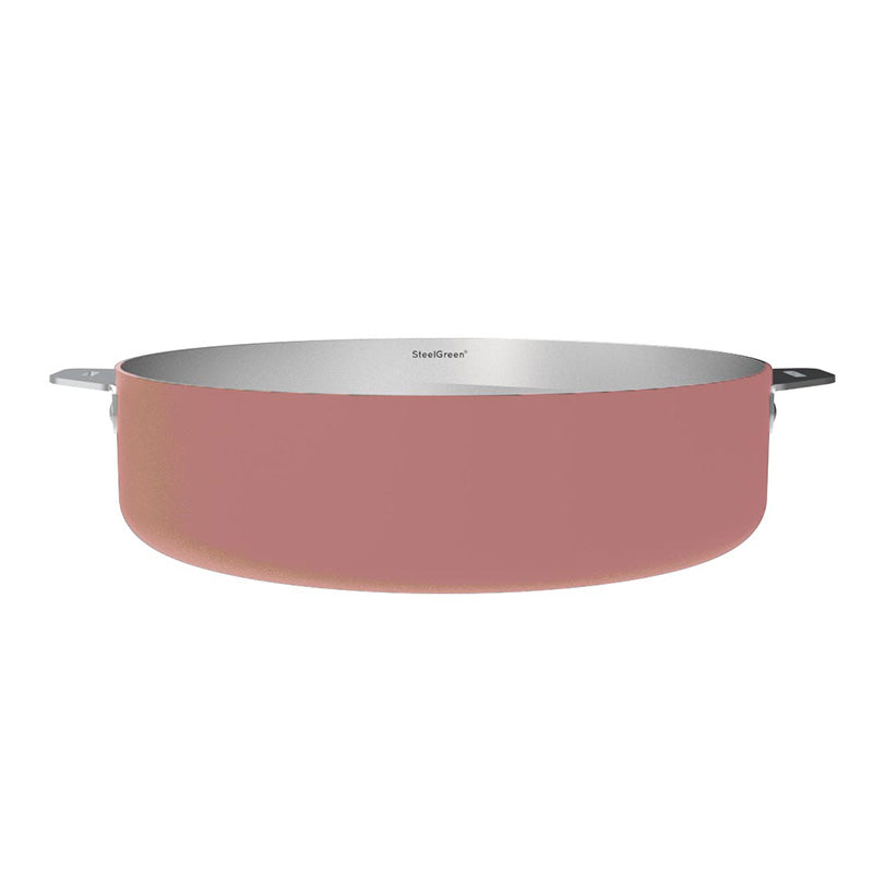 Sauteuse en inox 28cm rose La Merveilleuse Cookut