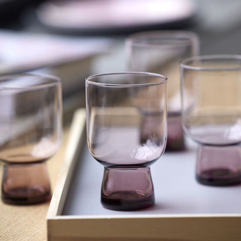 4 verres à eau en verre 30cl rose Sorrento Lyngby