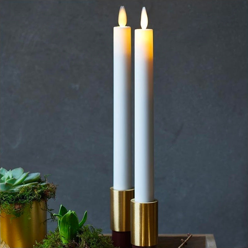 Lot de 2 bougies flambeau LED Sara Sirius