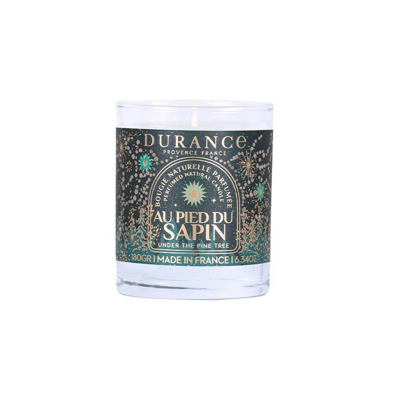 Bougie naturelle parfumée Au Pied Du Sapin 180gr Durance