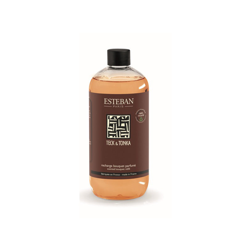 Recharge bouquet parfum teck et tonka 500 ml Esteban
