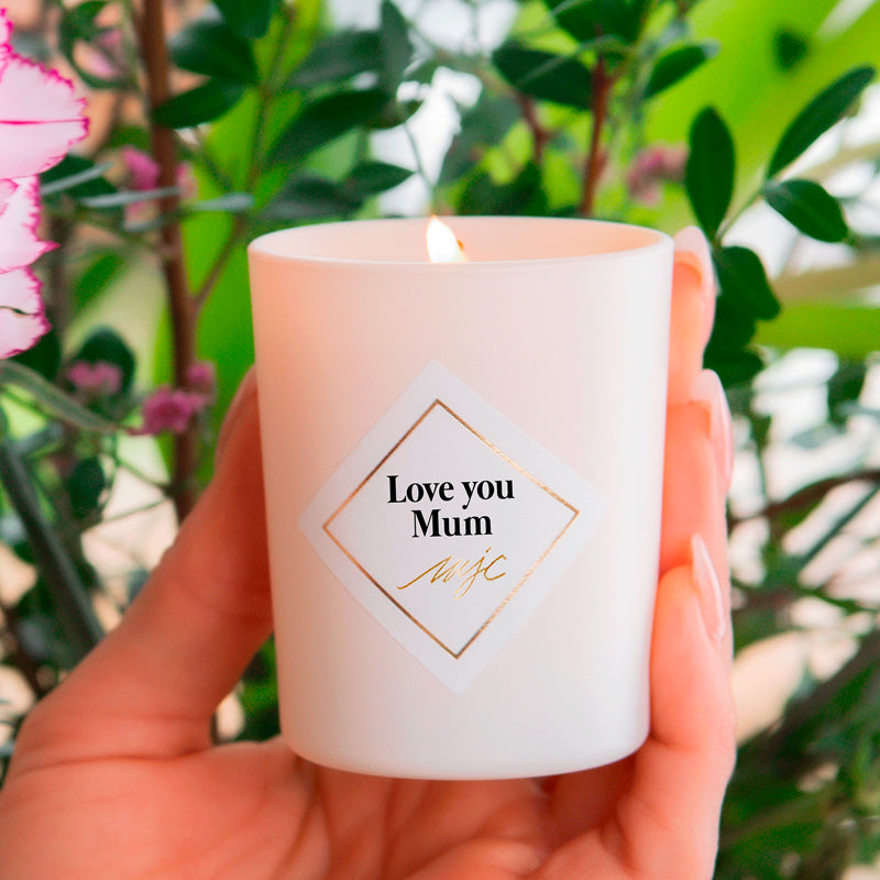 Bougie Parfumée Rose du jardin 75gr Love You Mum Jolie Candle