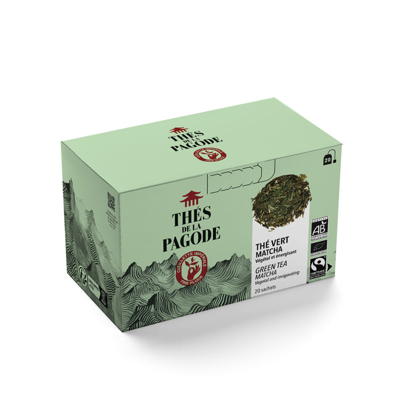 Coffret de 20 infusettes de thé vert et matcha Thés de la Pagode