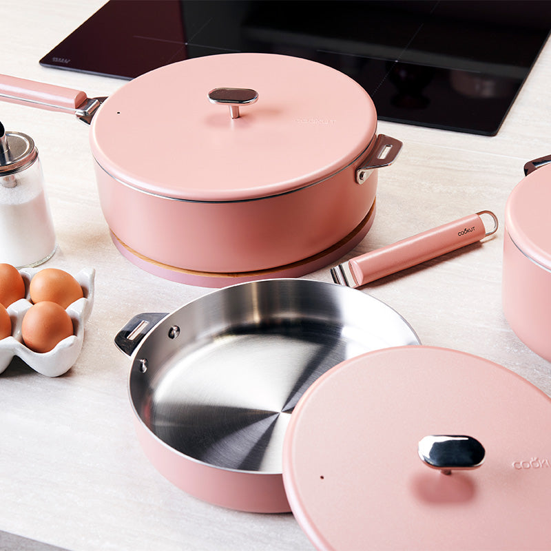 Poignée en inox 18 cm rose La Merveilleuse Cookut