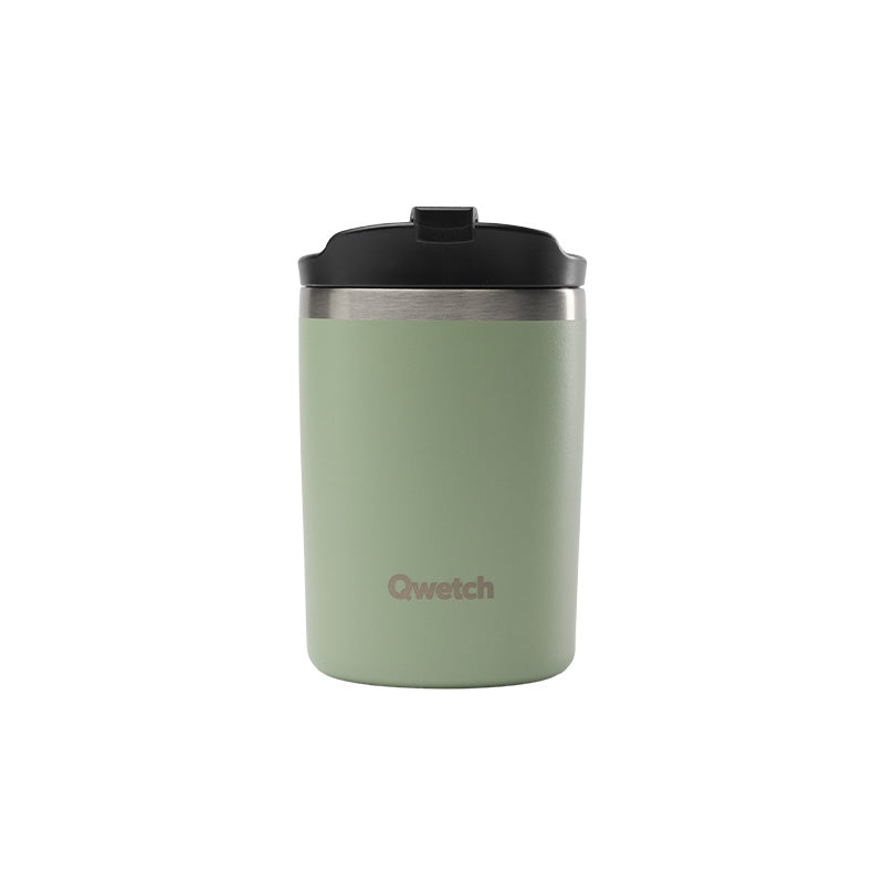 Mug isotherme en inox 240ml tilleul Travel Mug Qwetch