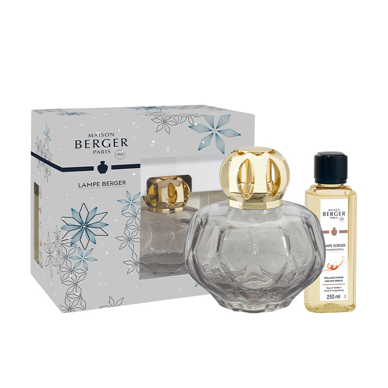 Coffret lampe berger Rosalie grise 250ml Maison Berger