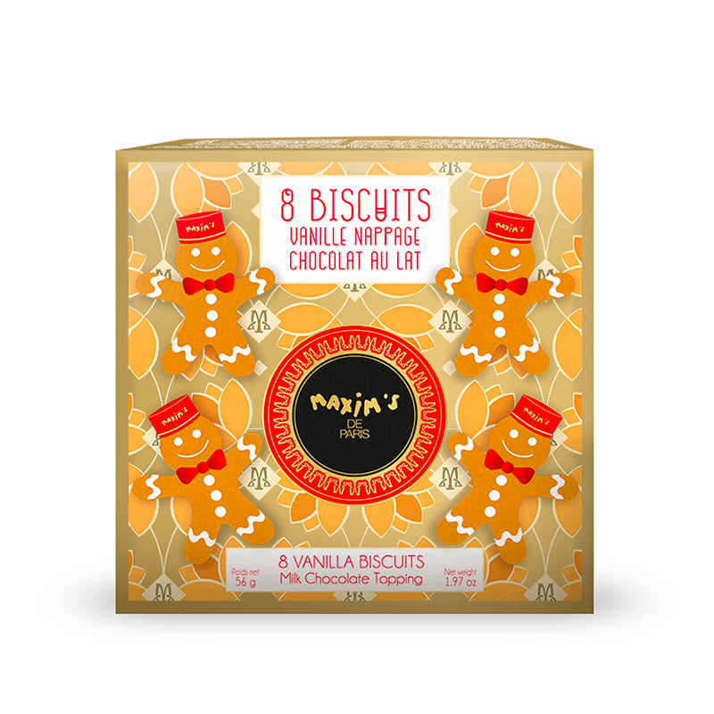 Mini ballotin 8 biscuits bonhommes Maxim's