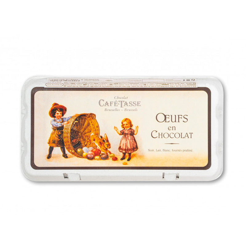 Boîte de 18 oeufs en chocolat assortis Café Tasse - SUP - CAFE TASSE