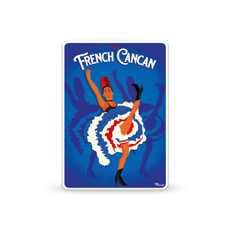 Boîte en métal flûtes feuilletées chocolat French Cancan Sacré Marcel