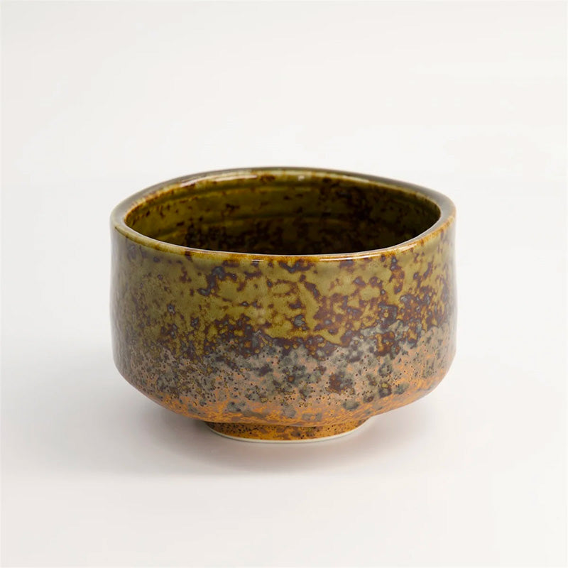 Bol à matcha vert et marron