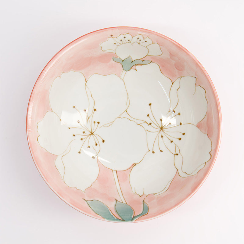 Bol ramen porcelaine 1,1L rose Sakura Tokyo Design