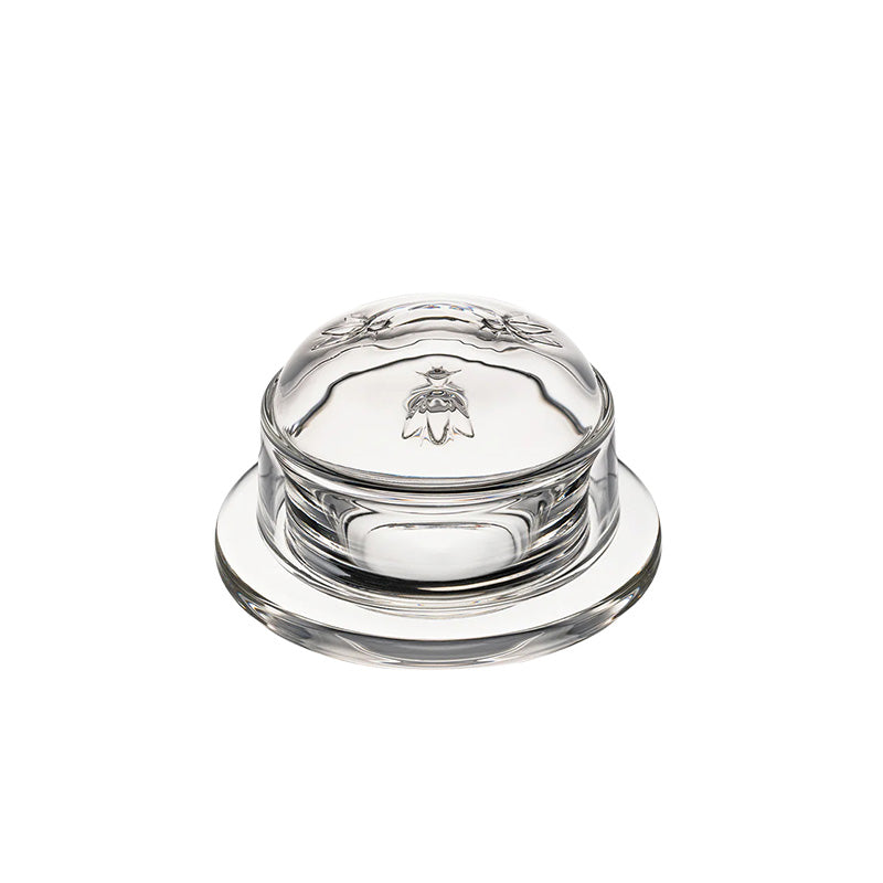 Beurrier en verre 10 cm Abeille La Rochère