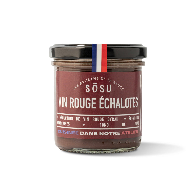 Sauce vin rouge et échalotes 130g Sosu