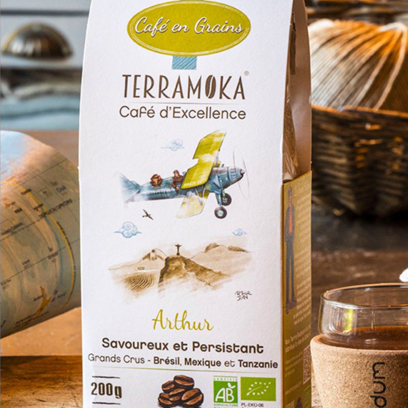 Café en grains bio 200g Arthur Terramoka