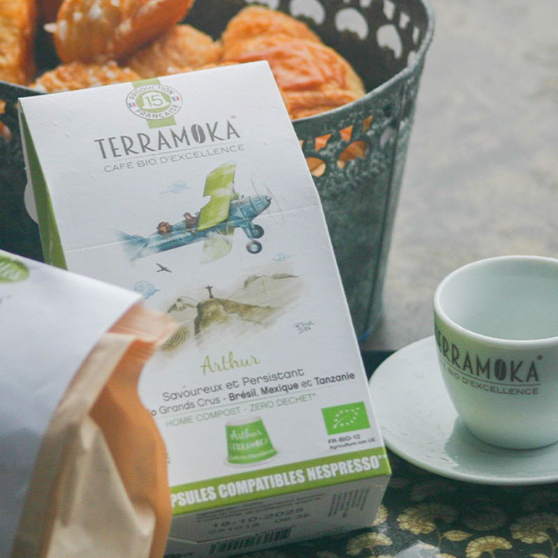 Capsules de café bio compostables 15 Arthur Terramoka