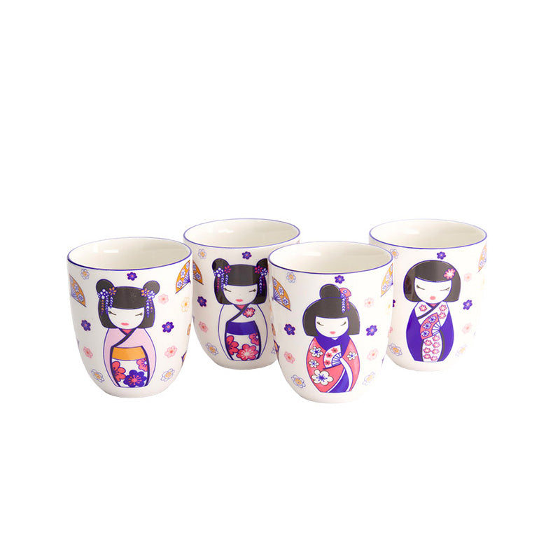 Coffret 4 gobelets Kawaii Maiko