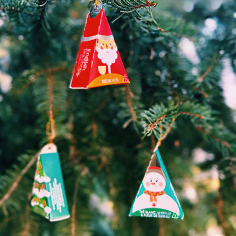 Coffret personnages de noël 6 sache