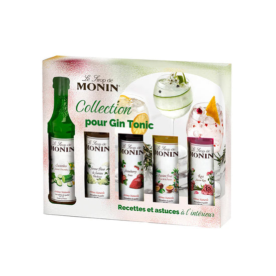 Coffret sirop gin tonic 5 mignonettes 25cl Monin