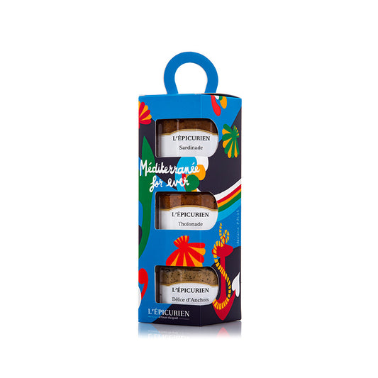 Coffret trio apéritif Méditerranée For Ever L'Épicurien