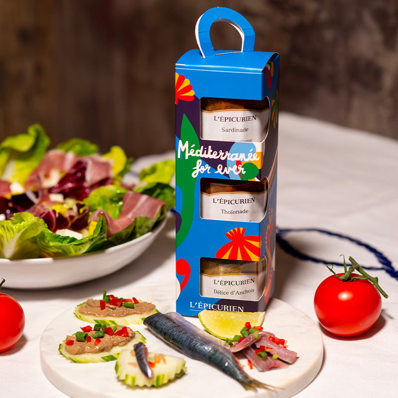 Coffret trio apéritif Méditerranée For Ever L'Épicurien