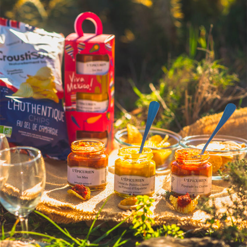 Coffret trio apéritif Viva Mexico L'Épicurien