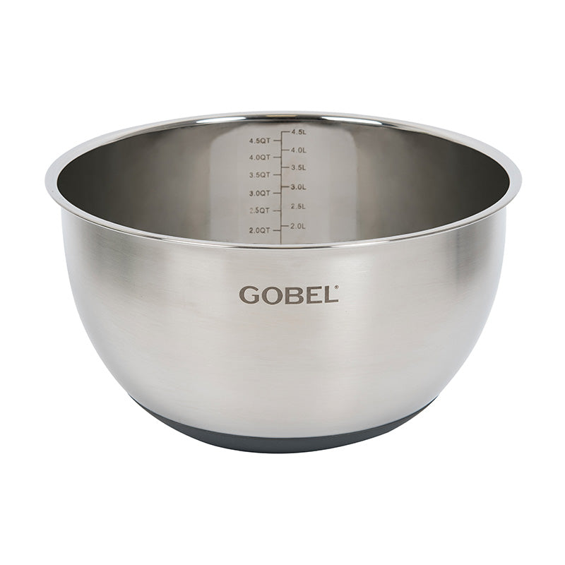 Cul de poule en inox et fond en silicone 24cm Gobel