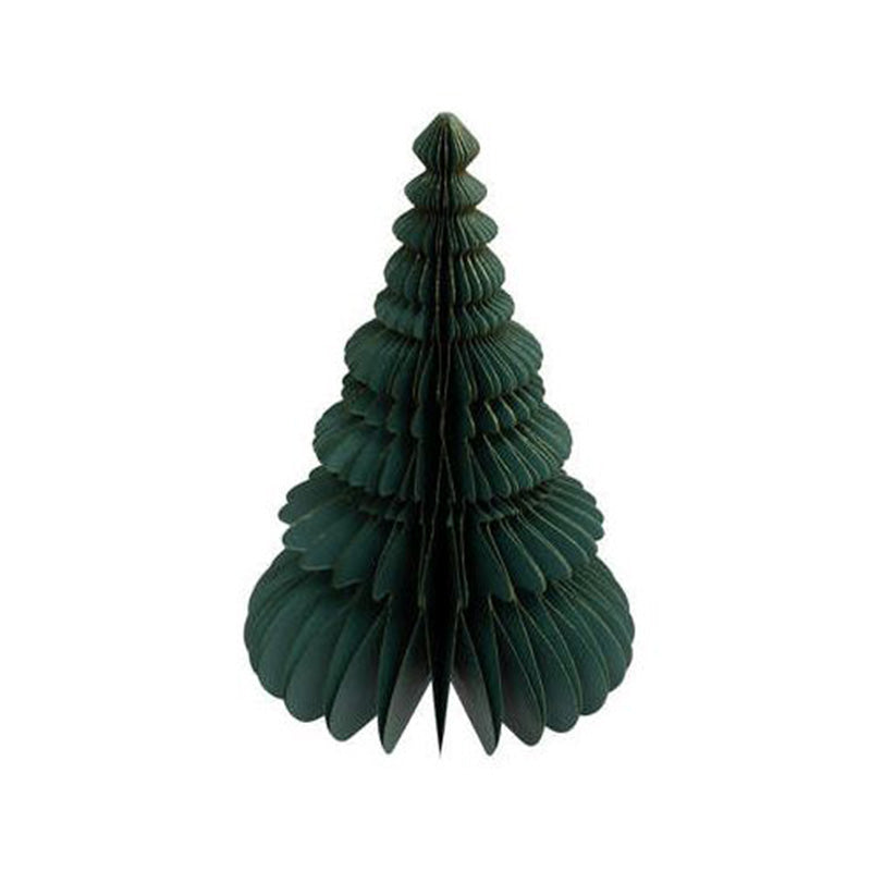 Décoration sapin papier vert 30cm