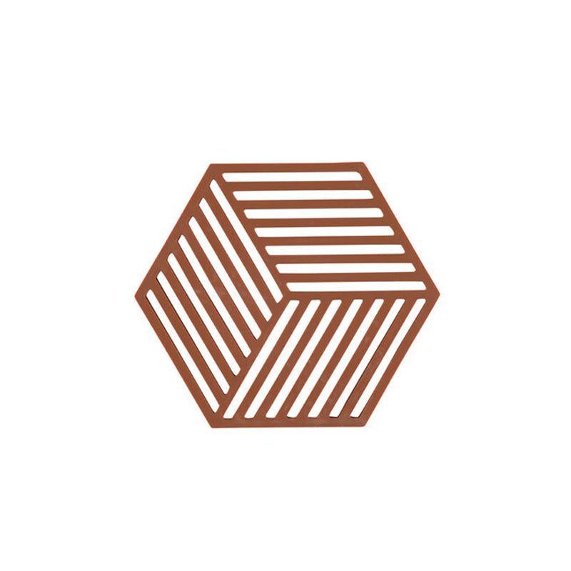 Dessous de plat hexagone terracotta Lyngby