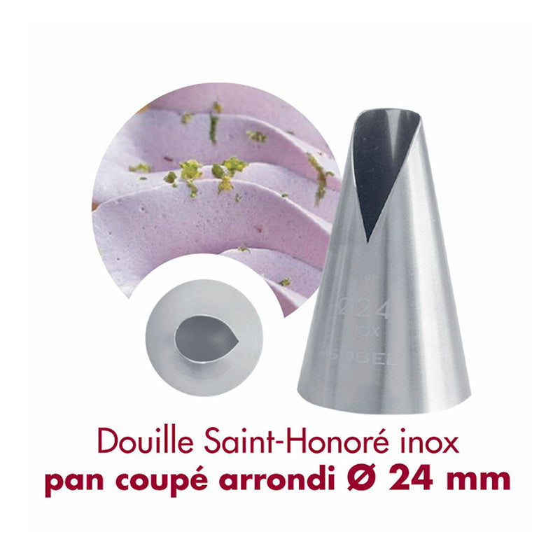 Douille Saint-Honoré inox 24mm Gobel