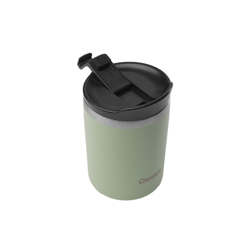 Mug isotherme en inox 240ml tilleul Travel Mug Qwetch