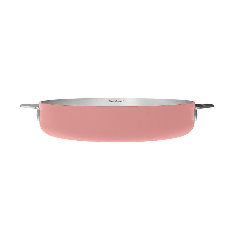 Poêle en inox 24 cm rose La Merveilleuse Cookut