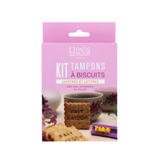 Kit tampons à biscuits chiffres et lettres Patisdecor