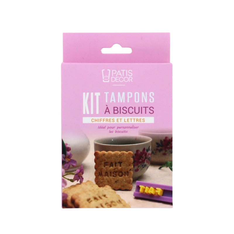 Kit tampons à biscuits chiffres et lettres Patisdecor