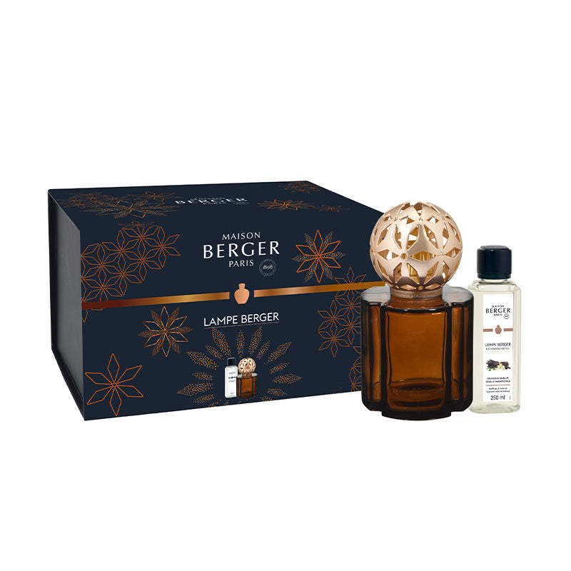 Coffret lampe berger Pomelis chocolat 250ml Maison Berger