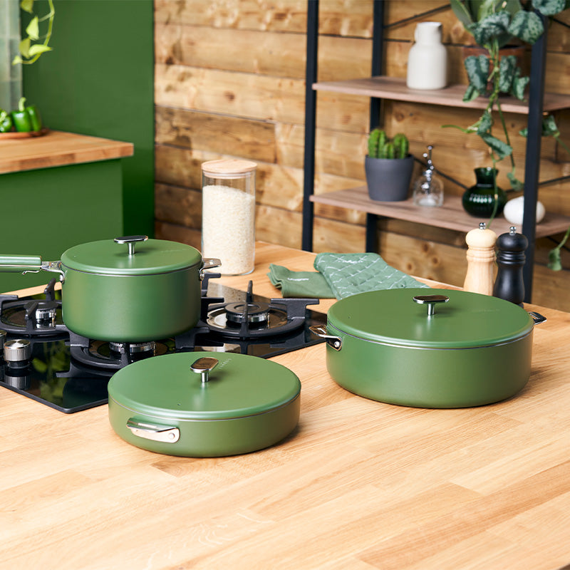 Casserole en inox 20 cm fougère La Merveilleuse Cookut