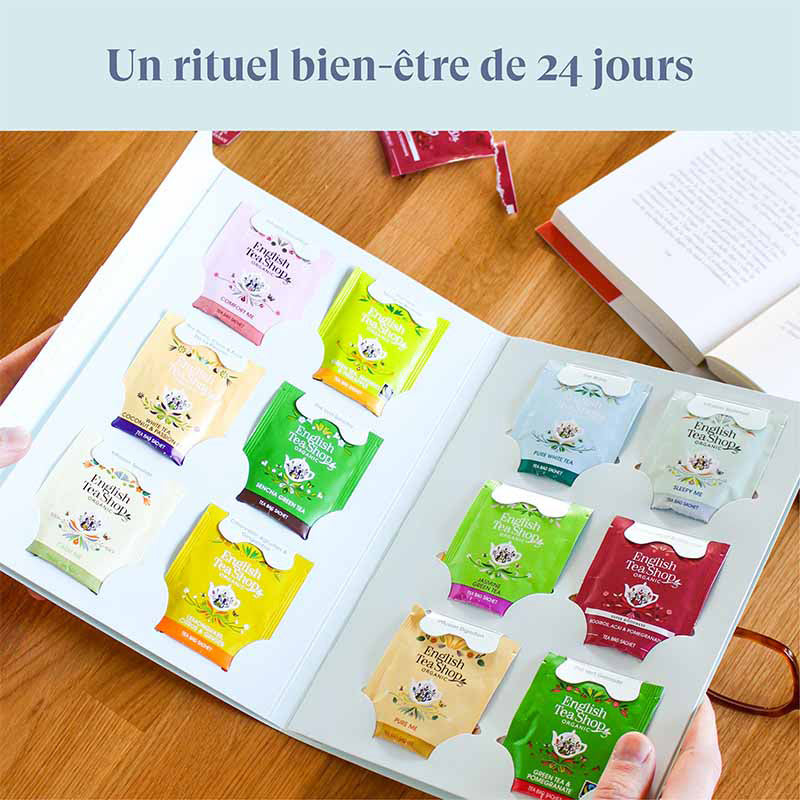 Livre du bien-être à infuser 24 sachets bio English tea shop
