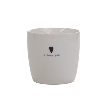 Mug I love you blanc en porcelaine 300ml Sogne