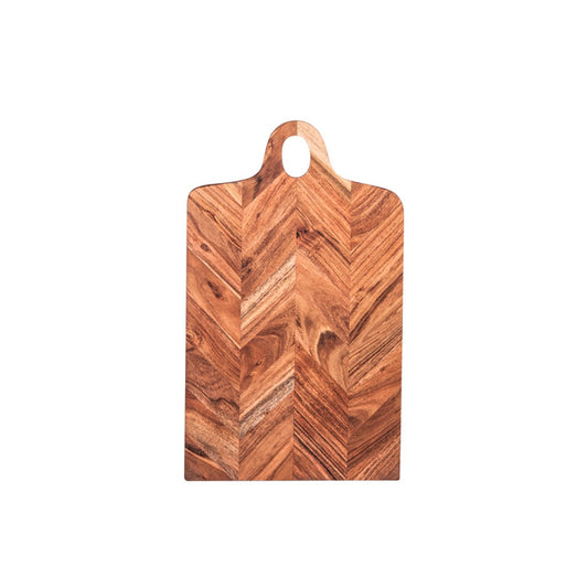 Planche à découper en bois chevron 30x15cm Table Passion