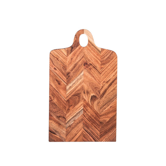 Planche à découper en bois chevron 45x20cm Table Passion