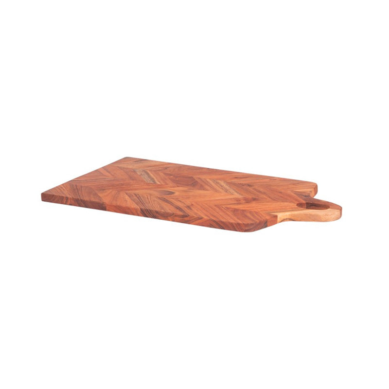 Planche à découper en bois chevron 45x20cm Table Passion