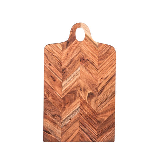 Planche à découper en bois chevron 50x30cm Table Passion