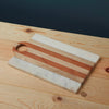 Planche rectangulaire en marbre et bois Moa Be Home